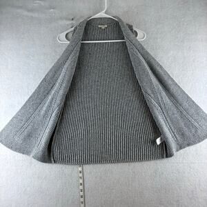 Talbots Knit Sleeveless Sweater Vest Gray Confetti Small Petite Classic Staple